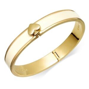 KATE SPADE • Ivory Cream Live Colorfully Spade Bangle Bracelet